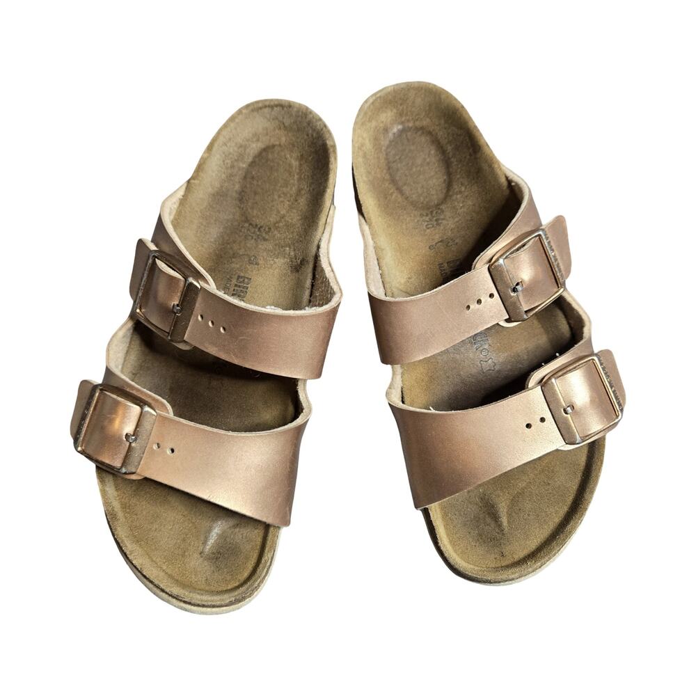 Birkenstock Rose Gold Girl's Sandals Size: 34